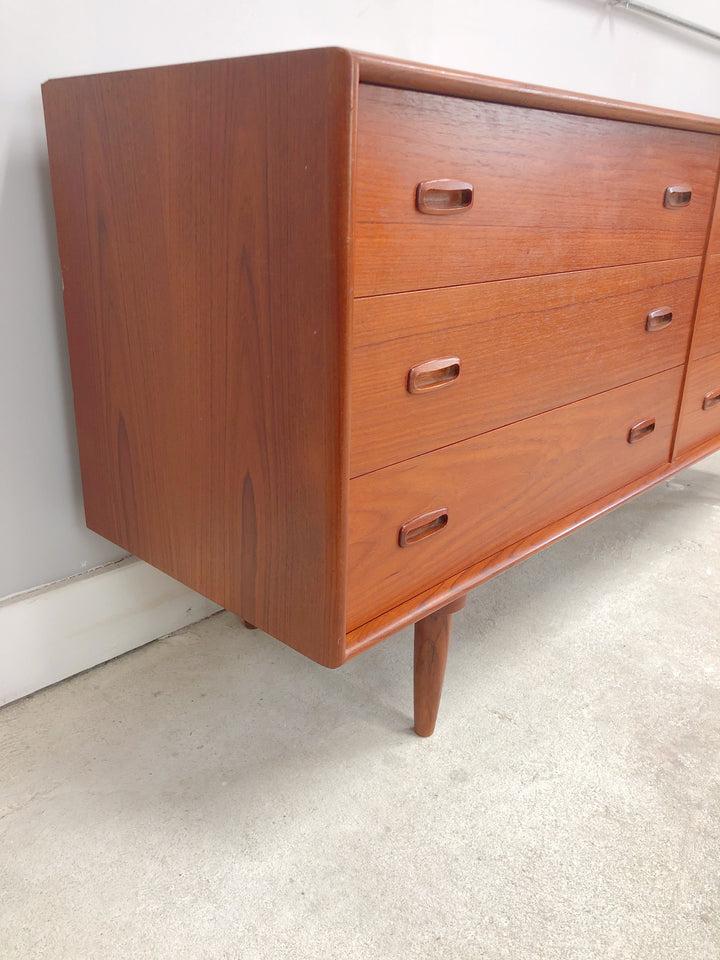 Mid Century Danish Modern Teak Dresser/Credenza image 3