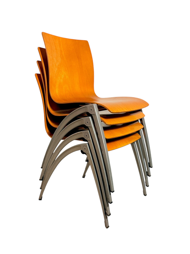 Italian-Style Bent Wood Stacking Chair - 8 Available  image 5