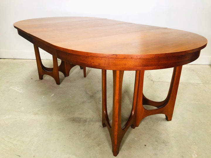 Rare Mid-Century Modern Young Manufacturing Walnut Dining Table image 11