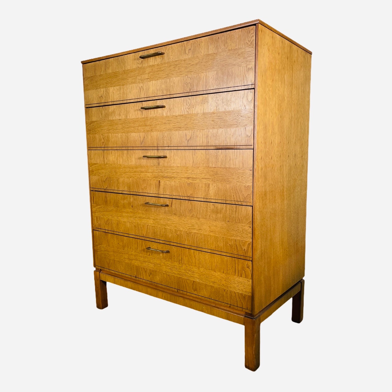 Mid-Century Modern Tall / Highboy Dresser by Bassett Furniture  image 0