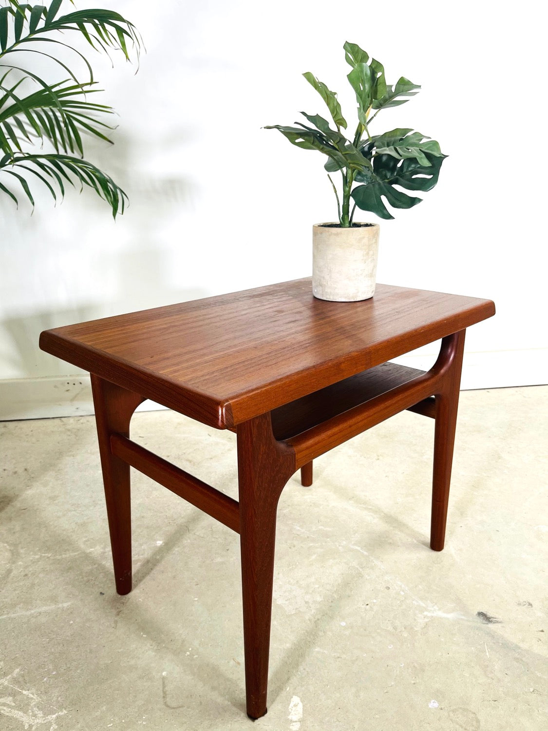 Mid-Century Danish Modern Teak Side Table by NIELS BACH 1960s image 3