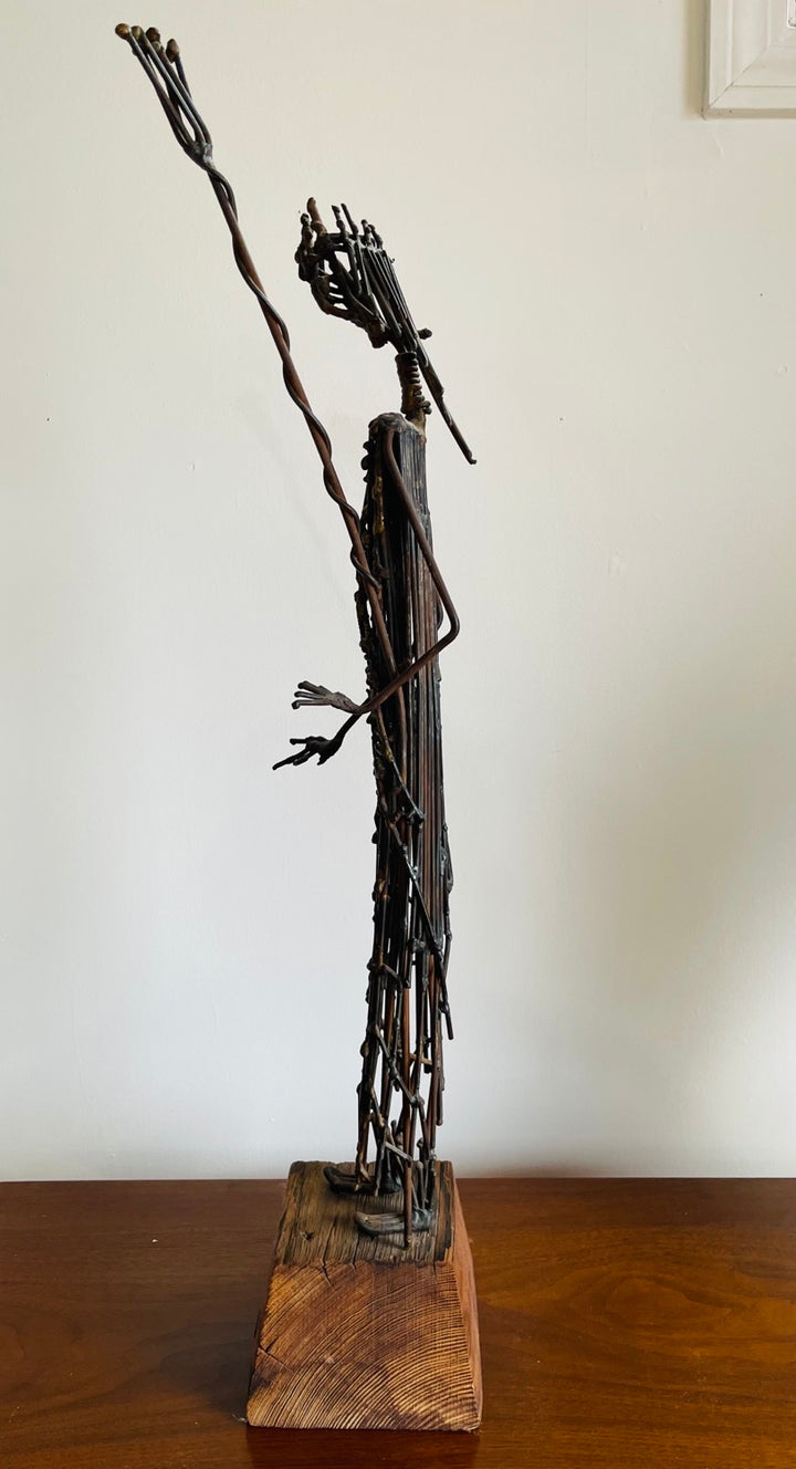 Mid-Century Brutalist Bronze Sculpture by Harold Kerr image 10