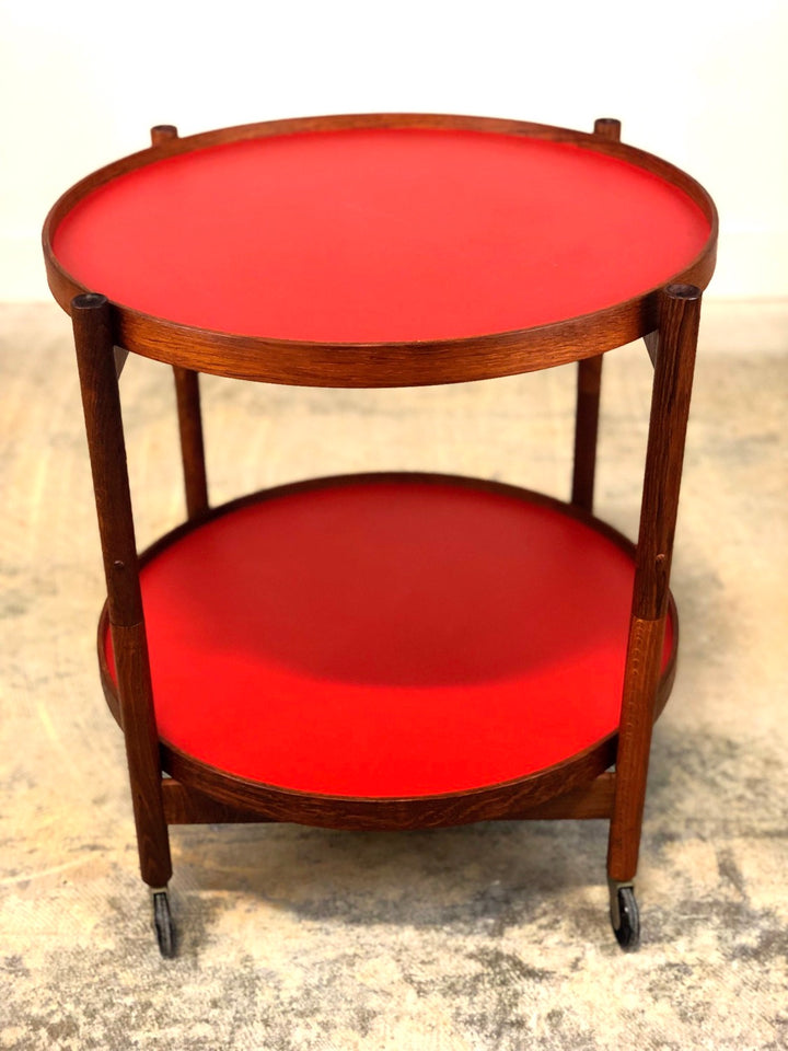 Mid-Century Danish Teaj Serving Trolley By Hans Bolling For Torben Orskov image 0
