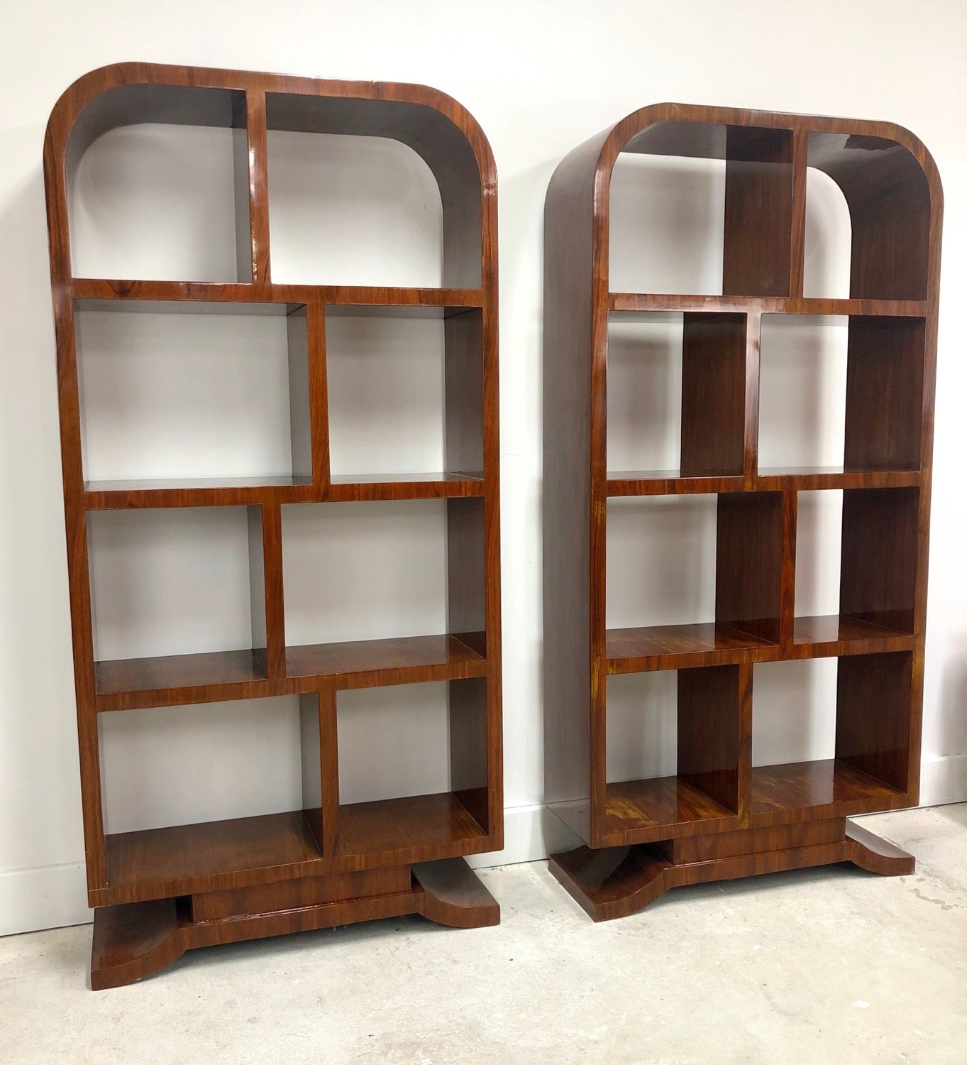 Pair of Mid-Century Modern/ Art Deco Style Book Shelves image 2