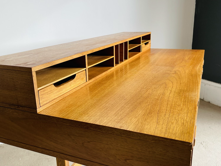 Danish Modern Teak Flip Top Desk by Peter Lovig Nielsen image 14