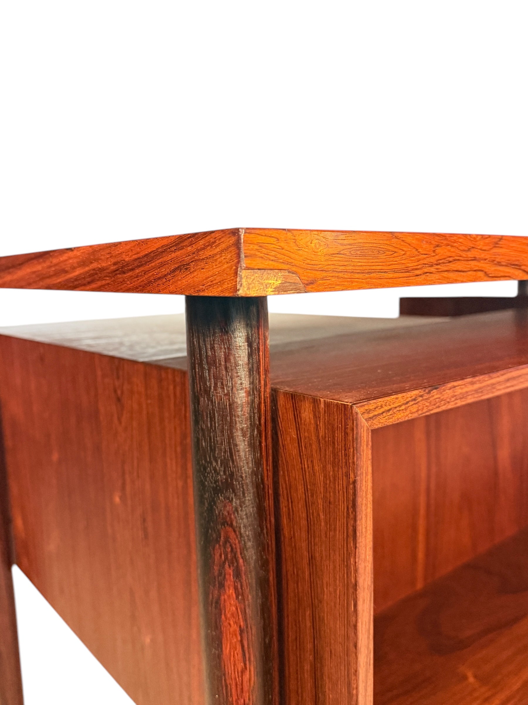 Mid-Century Danish Rosewood Executive Desk by Arne Vodder for Bornholm image 8