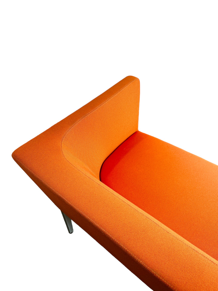 Steelcase Bivi Rumble Seat Collection: Vibrant Orange Modern Sofa image 5