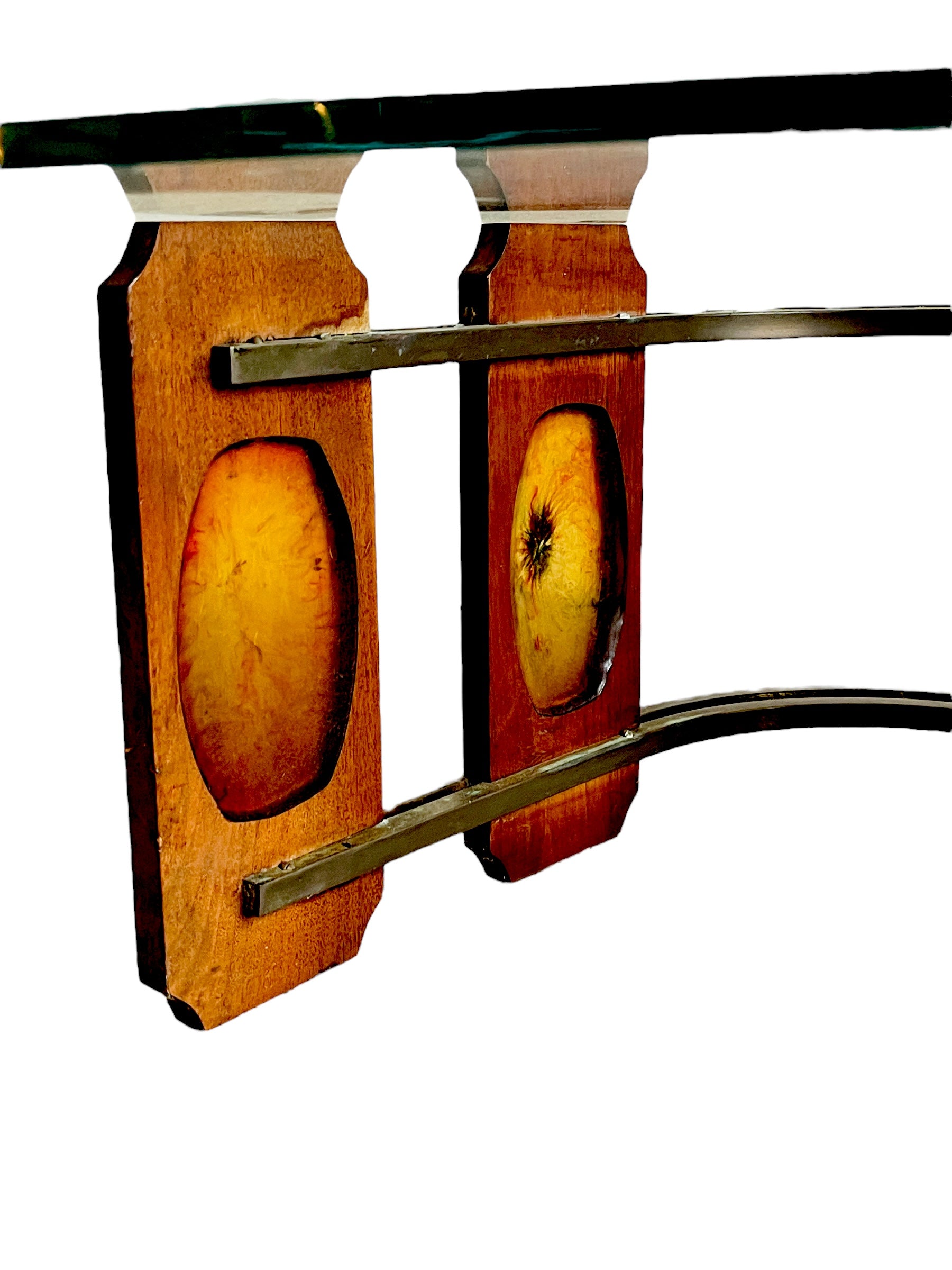 Authentic Kidney Shap Glass Coffee Table  image 4