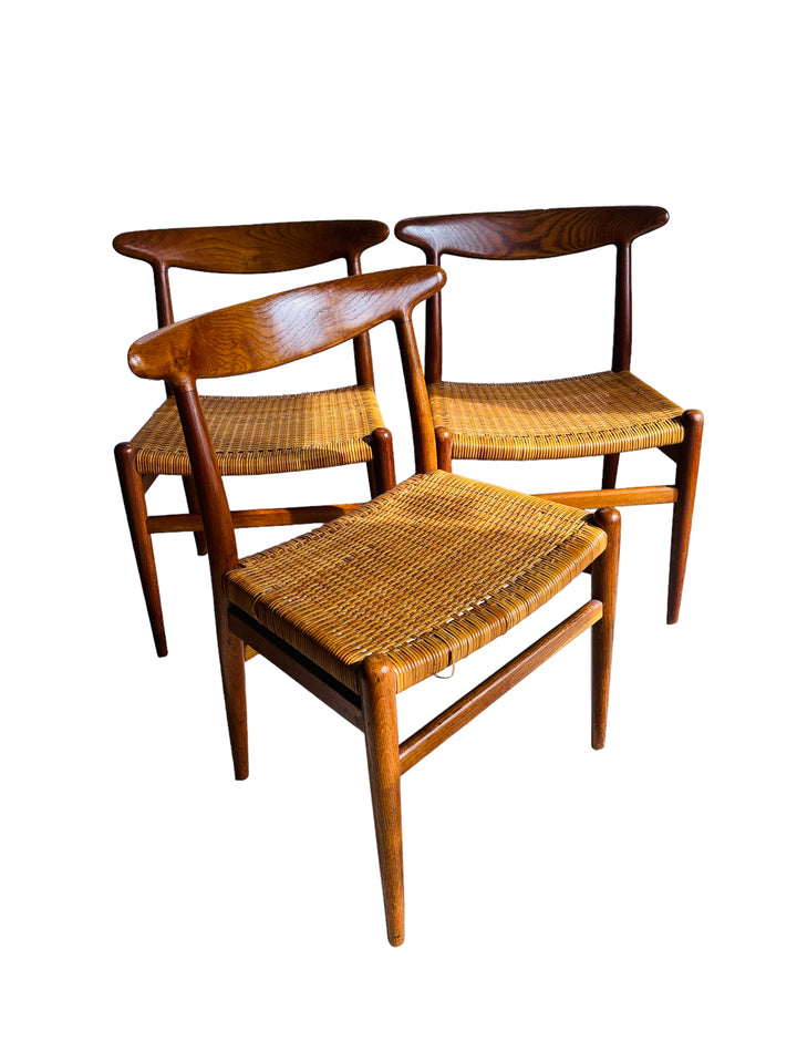 Set 3 Hans J. Wegner Chairs Side Chairs C M Madsens image 2