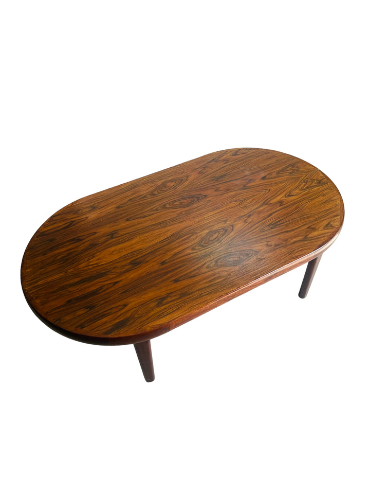 Scandinavian Rosewood Oval Coffee Table image 0
