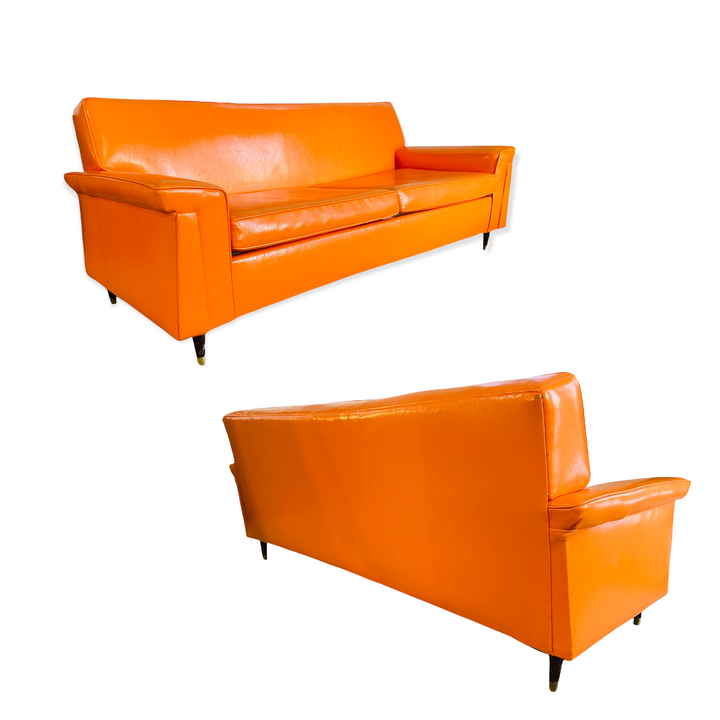 Retro 1970’s Orange Sofa & Club Chairs Set image 0