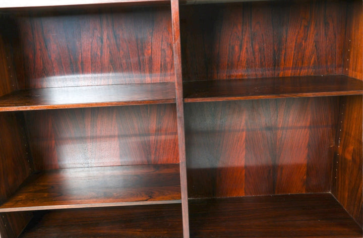 Pair of Mid-Century Danish Modern Rosewood Bookcases by Omann Jun, Model 7 image 5