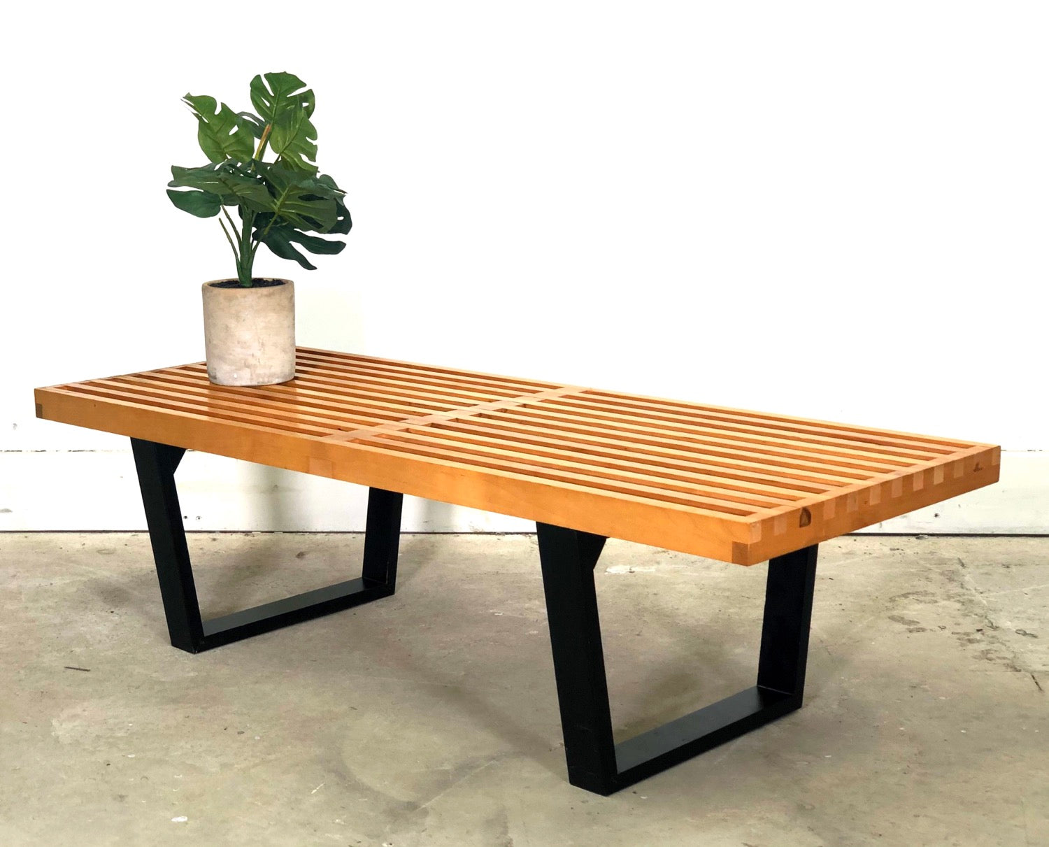 Vintage George Nelson Platform Slat Bench/Coffee Table For Herman Miller image 0