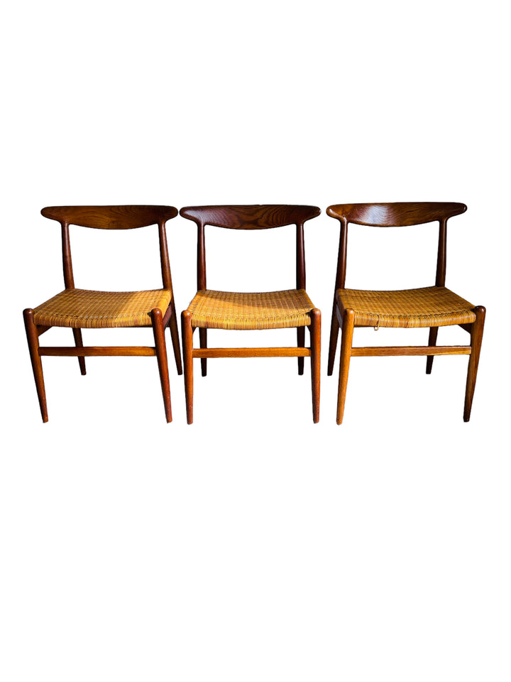 Set 3 Hans J. Wegner Chairs Side Chairs C M Madsens image 6