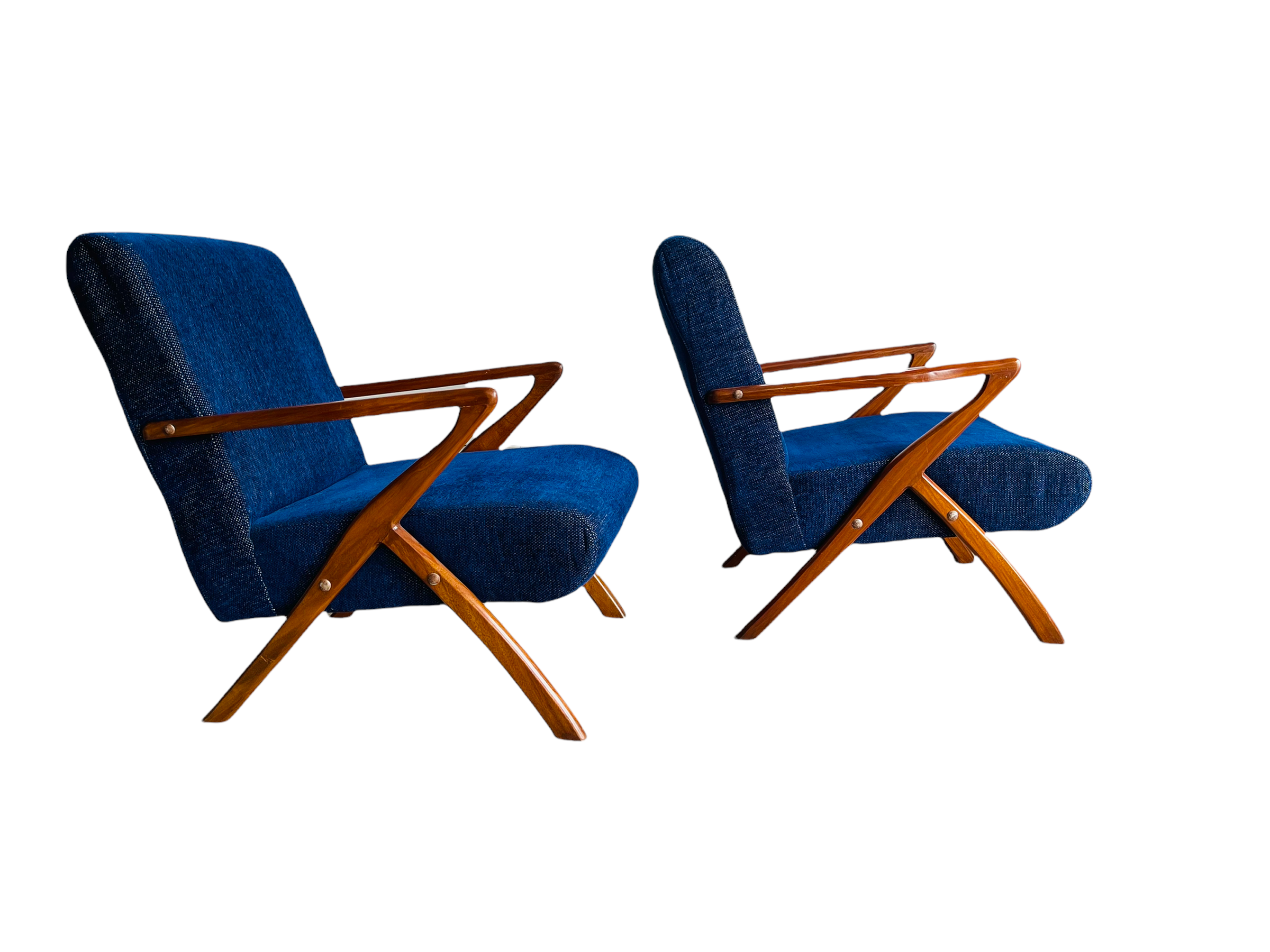 Pair of Mid-Century Modern Selig Style Z Chair  image 1
