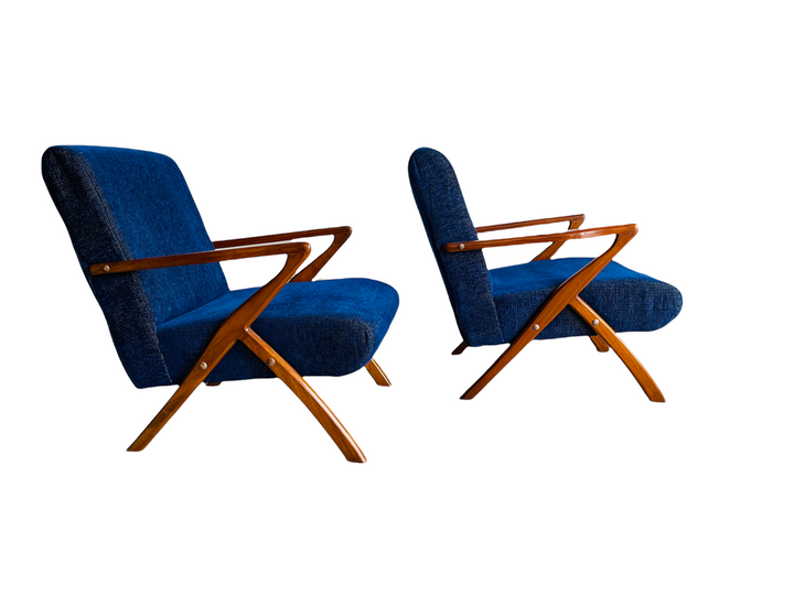 Pair of Mid-Century Modern Selig Style Z Chair  image 1