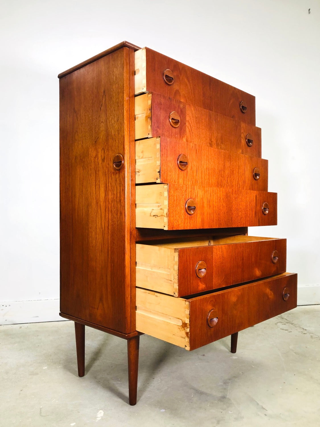 Mid-century Danish Modern Teak Vanity Dresser image 5