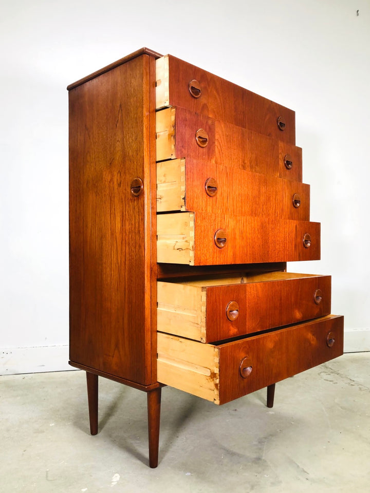 Mid-century Danish Modern Teak Vanity Dresser image 5
