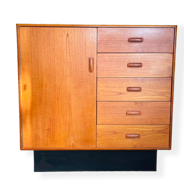 Mid-Century Modern Teak Gentlemen Chest image 1
