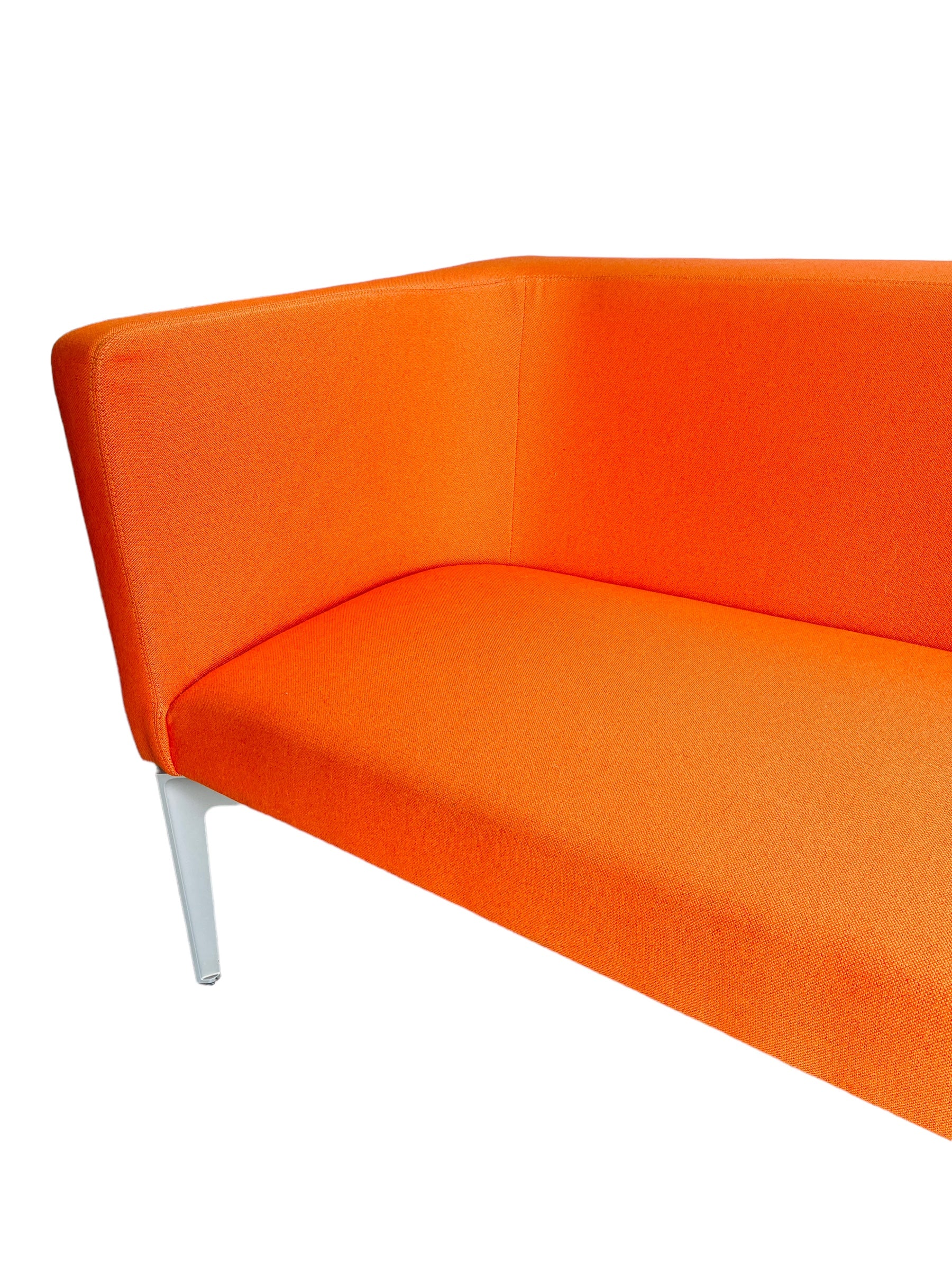 Steelcase Bivi Rumble Seat Collection: Vibrant Orange Modern Sofa image 8