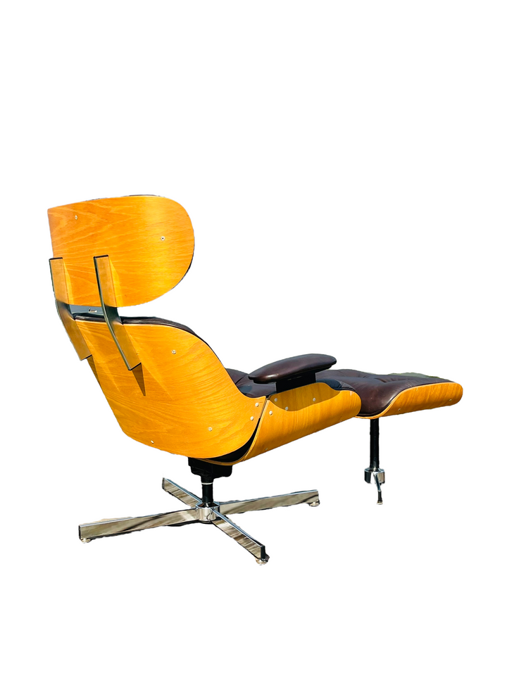 Mid Century Modern Selig Lounge Chair & Ottoman  image 0