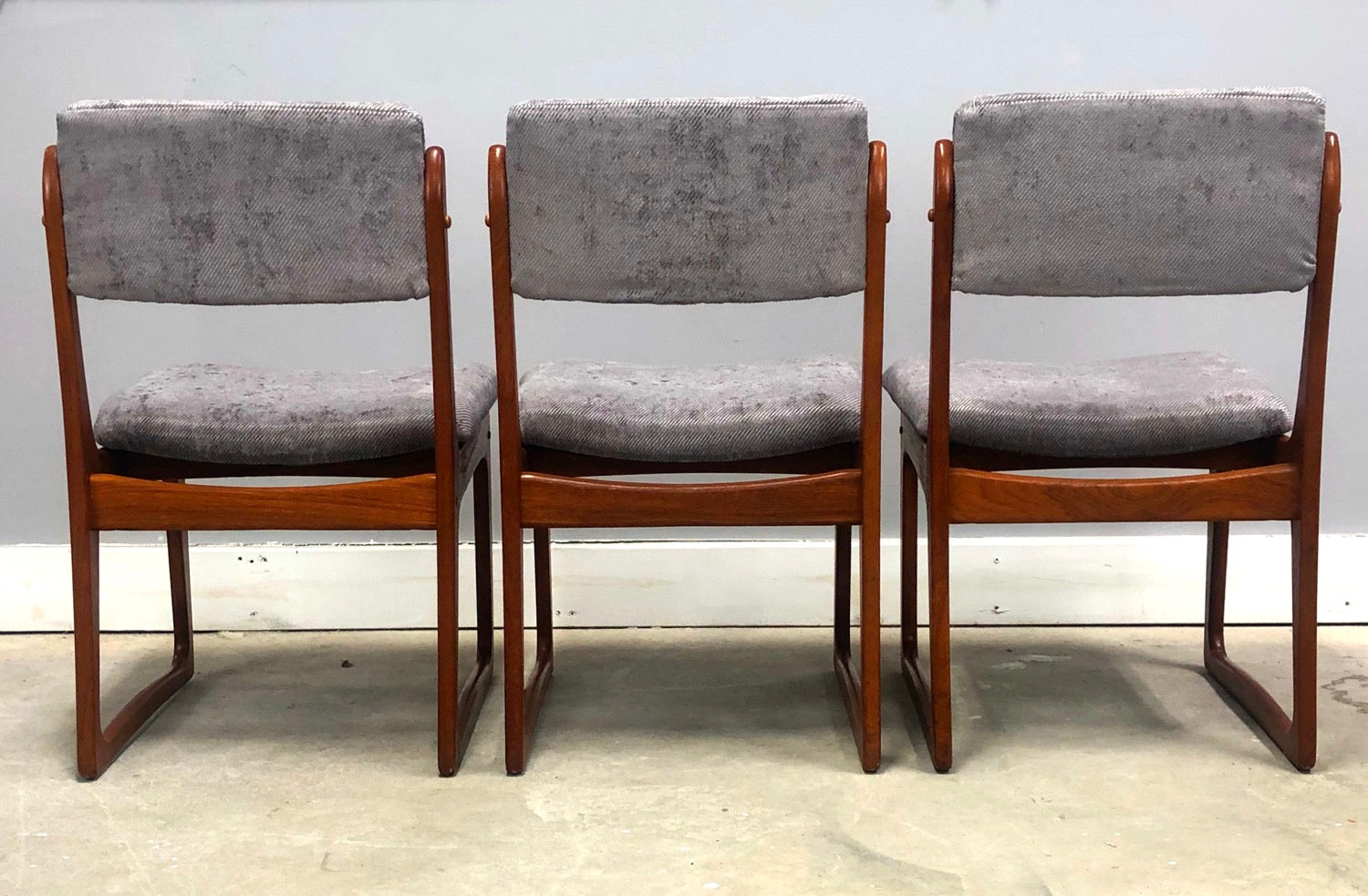Set of 6 Danish Modern Sculptured Teak Dining Chairs image 8