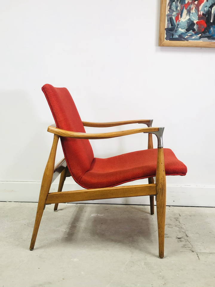 Mid-Century Modern Accent Chair In Style of Kofod-Larsen image 4