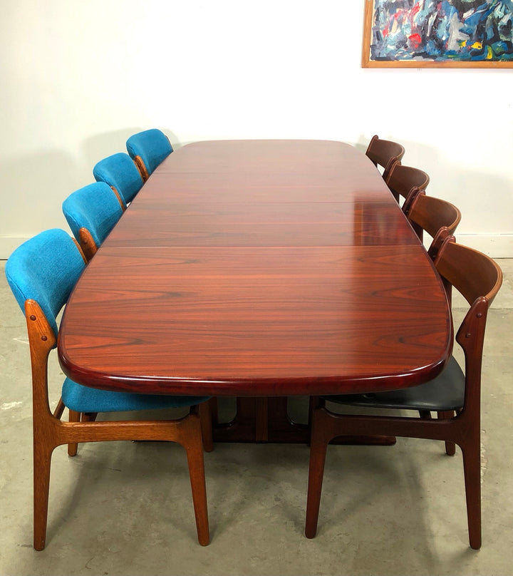 Mid-Century Danish Modern Rosewood Dining Table image 0