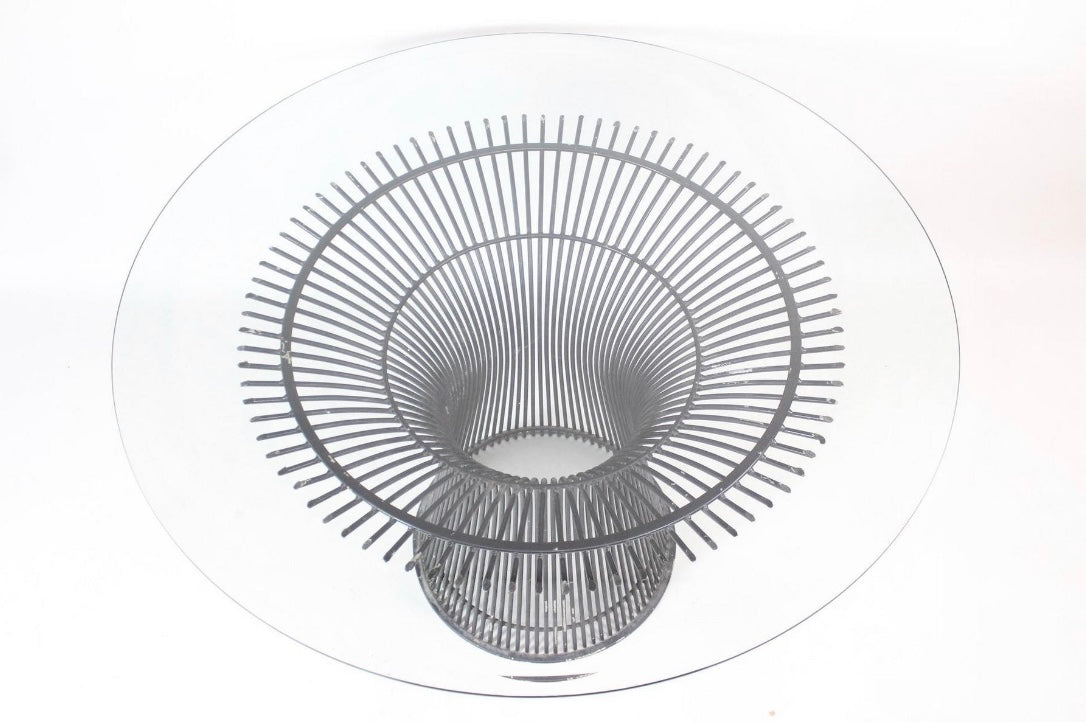 Warren Platner Steel and Glass Dining Table for Knoll image 2