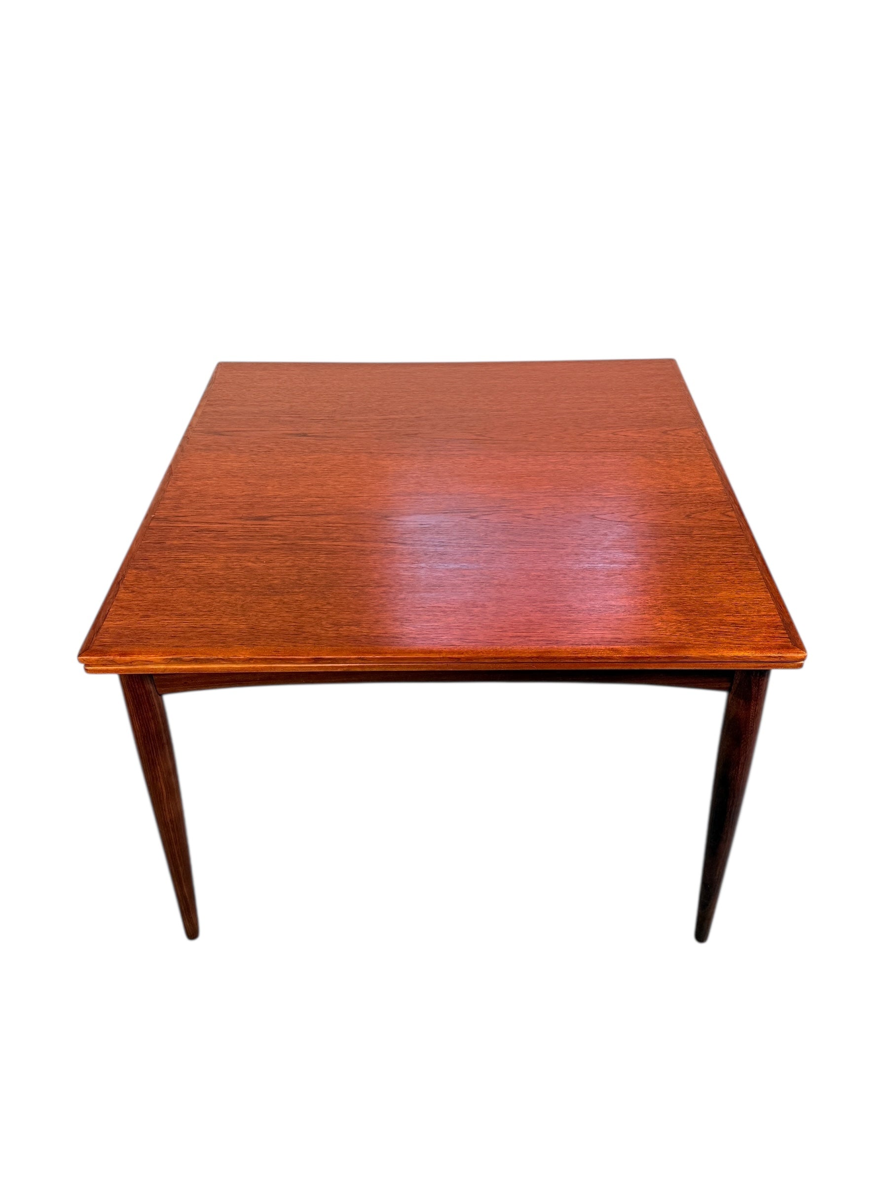 Mid Century Danish Modern Teak Draw Leaf Dining Table  image 1