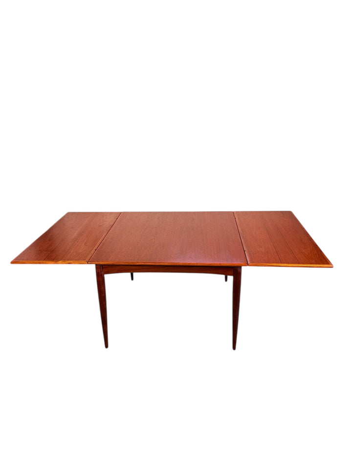 Mid Century Danish Modern Teak Draw Leaf Dining Table  image 0