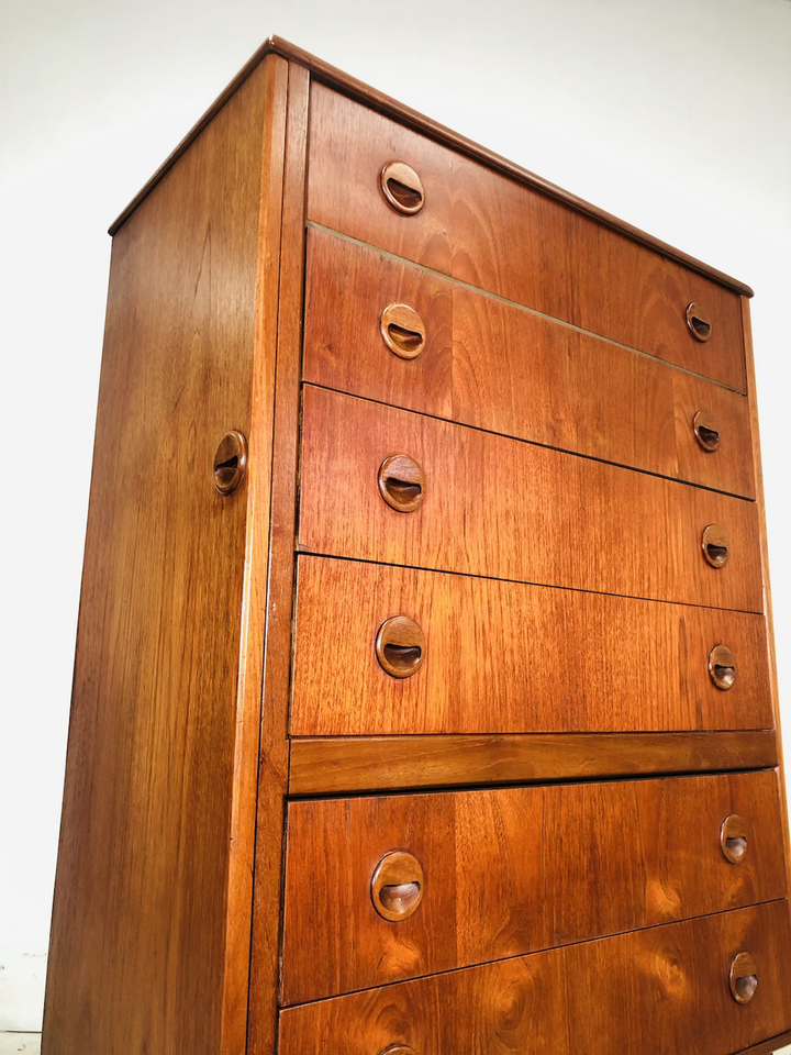Mid-century Danish Modern Teak Vanity Dresser image 4