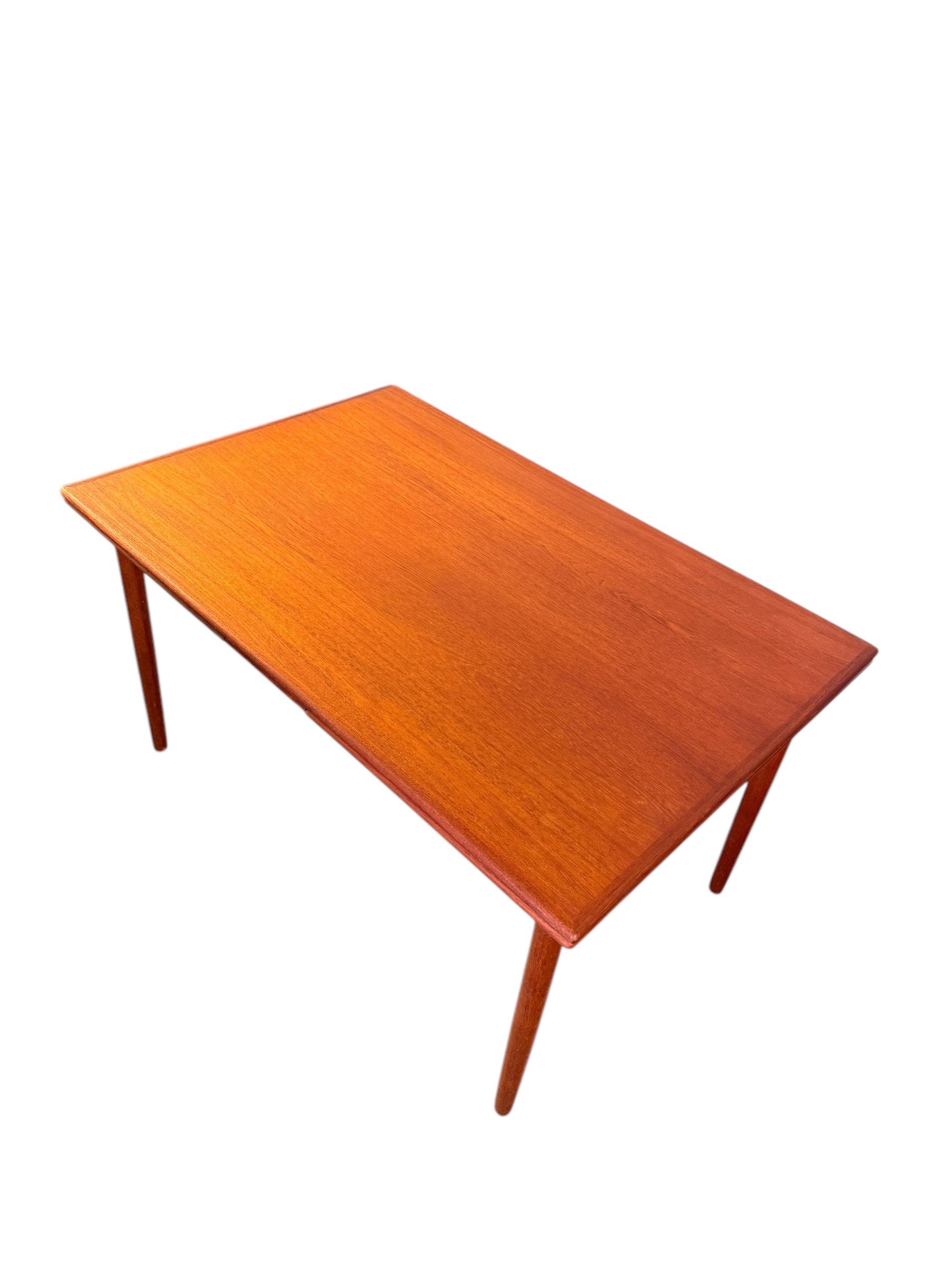 Mid Century Danish Modern Teak Draw Leaf Dining Table image 4