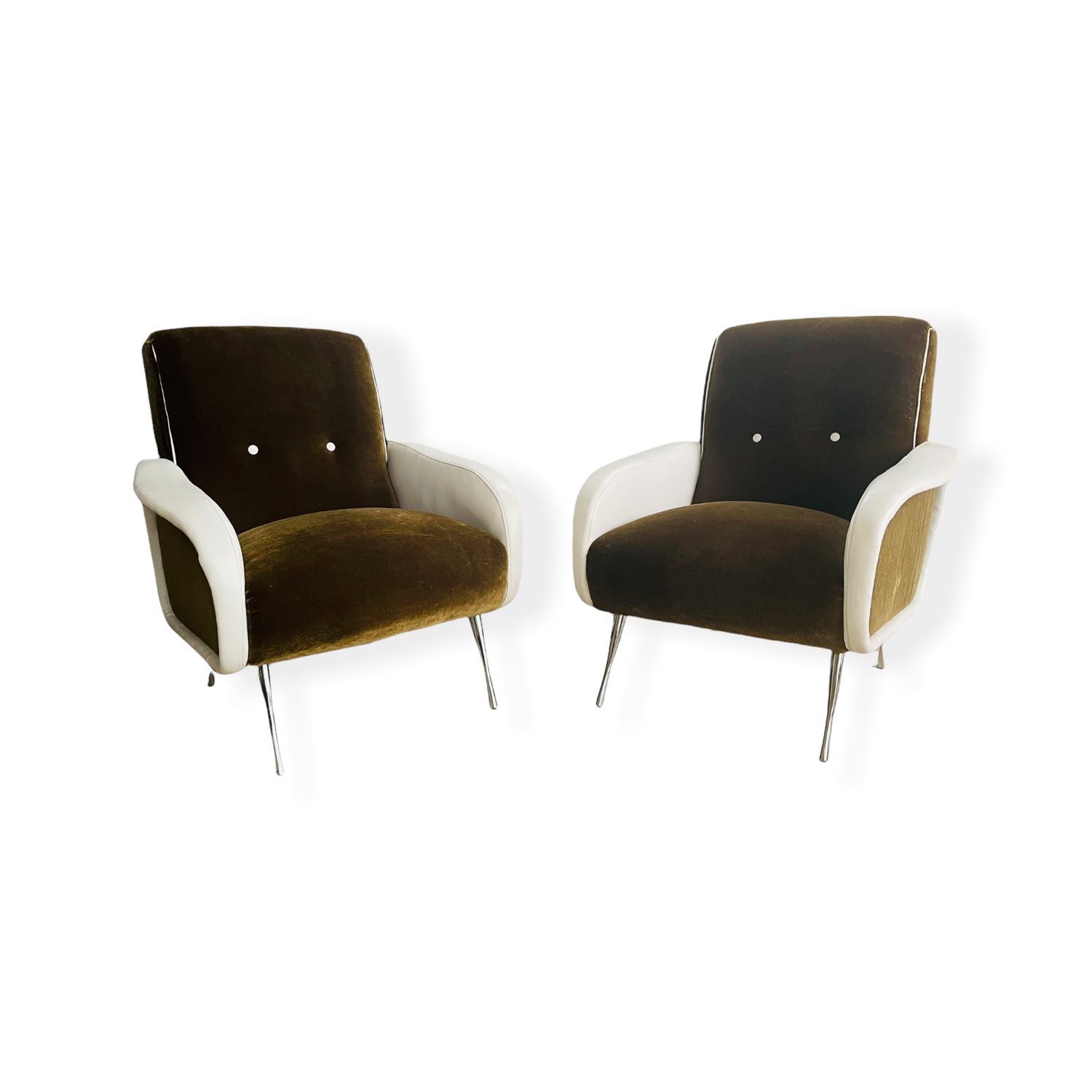 Marco Zanuso Style Italian Modern Lounge Chair image 1