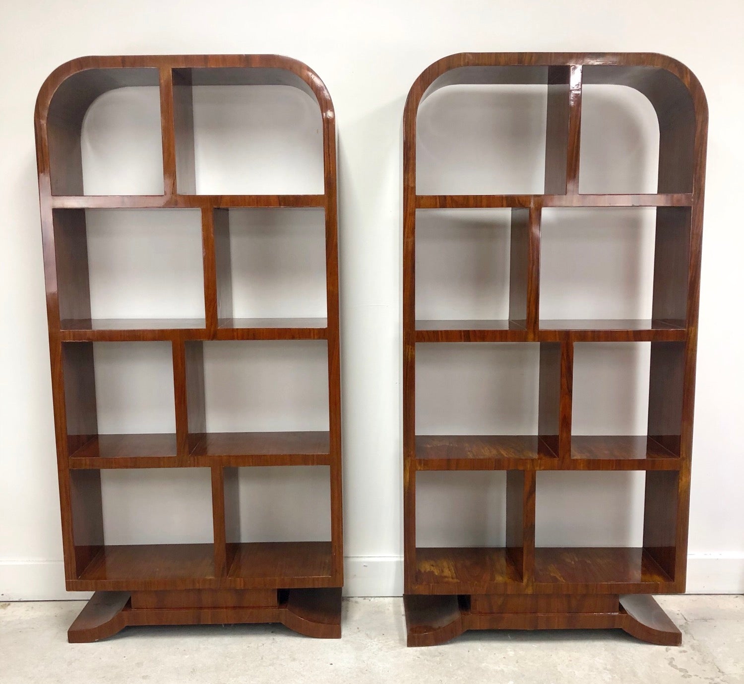 Pair of Mid-Century Modern/ Art Deco Style Book Shelves image 1