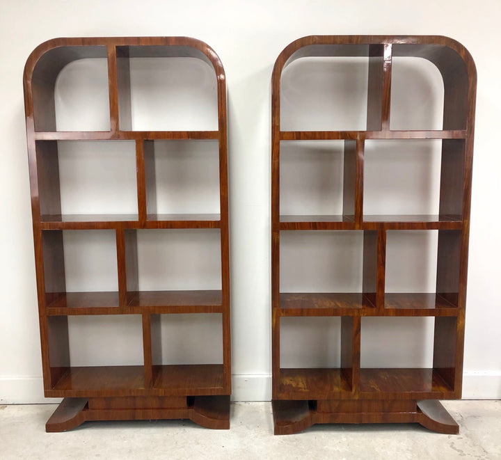 Pair of Mid-Century Modern/ Art Deco Style Book Shelves image 1