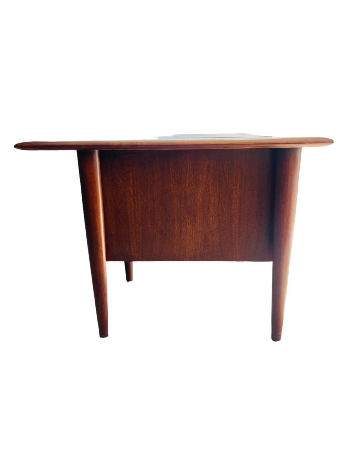 Mid Century Modern Walnut Executive Desk by Castillian Alma image 8