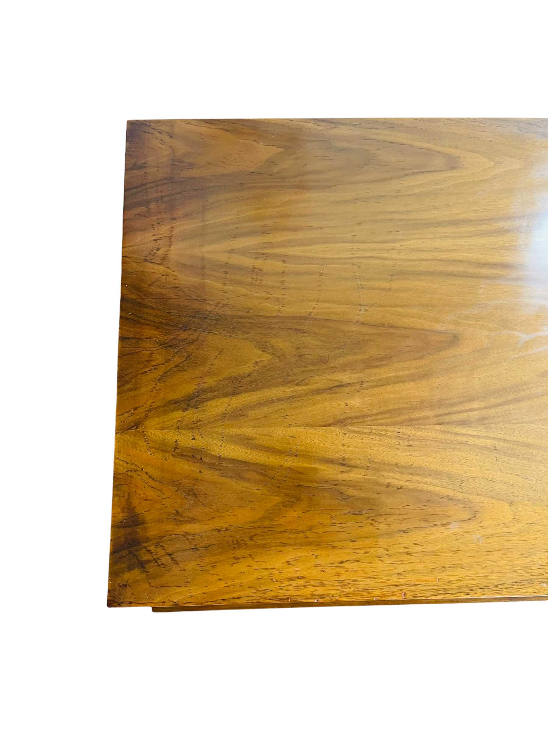 Mid-Century Modern Sculpture Dimond Credenza With Tambour Door image 6