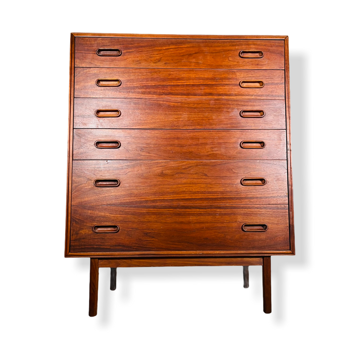 Mid-Century Modern Jack Cartwright for Founder Highboy Walnut Dresser image 1