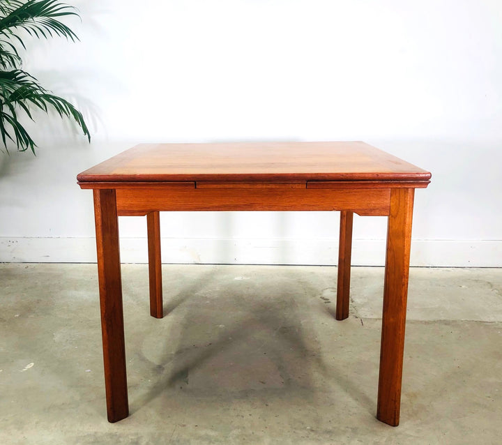 20th Century Danish Modern Ansager Mobler Teak Extending Draw Leaf Dining Table image 9