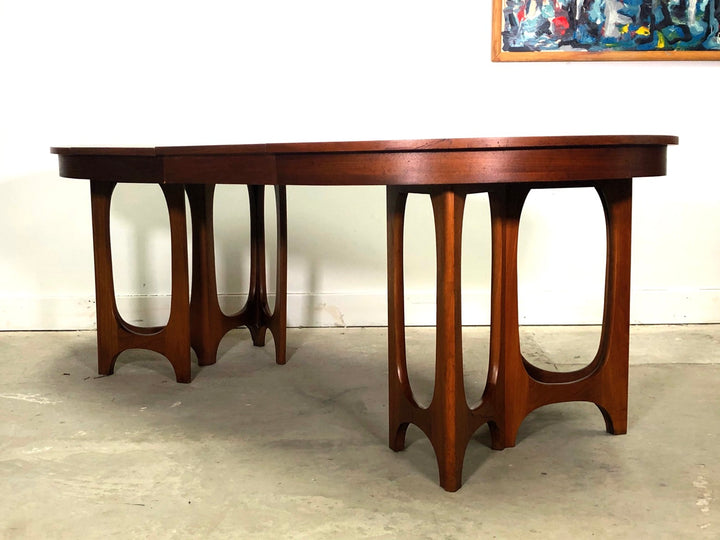 Rare Mid-Century Modern Young Manufacturing Walnut Dining Table image 1