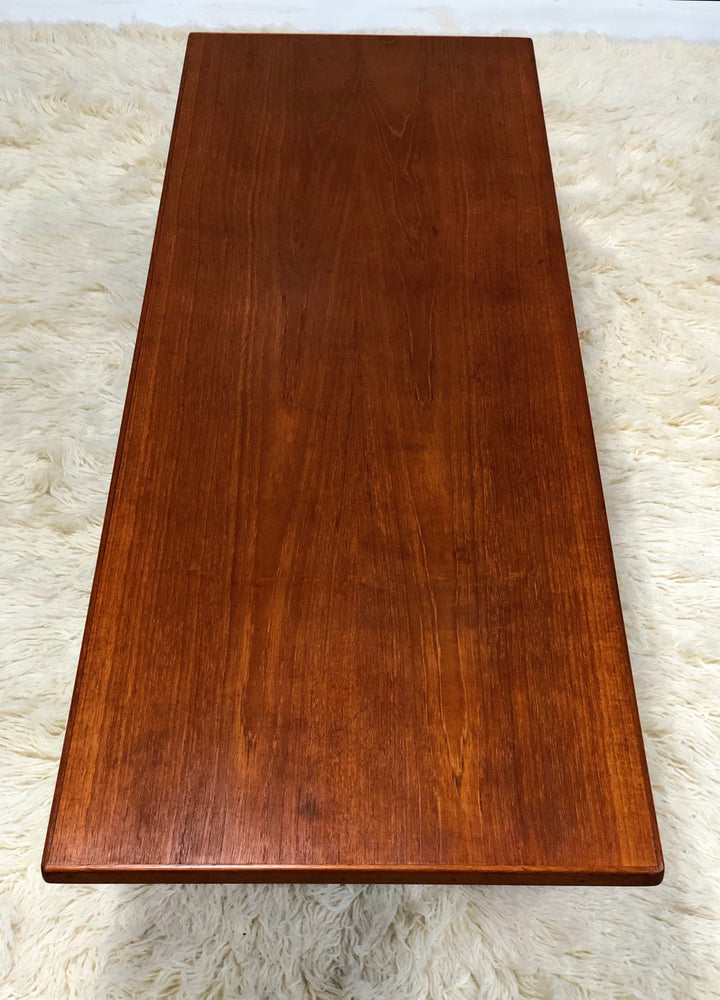 Mid-Century Danish Modern Teak Coffee Table By Arne Hovmand-Olsen For Mogens image 6