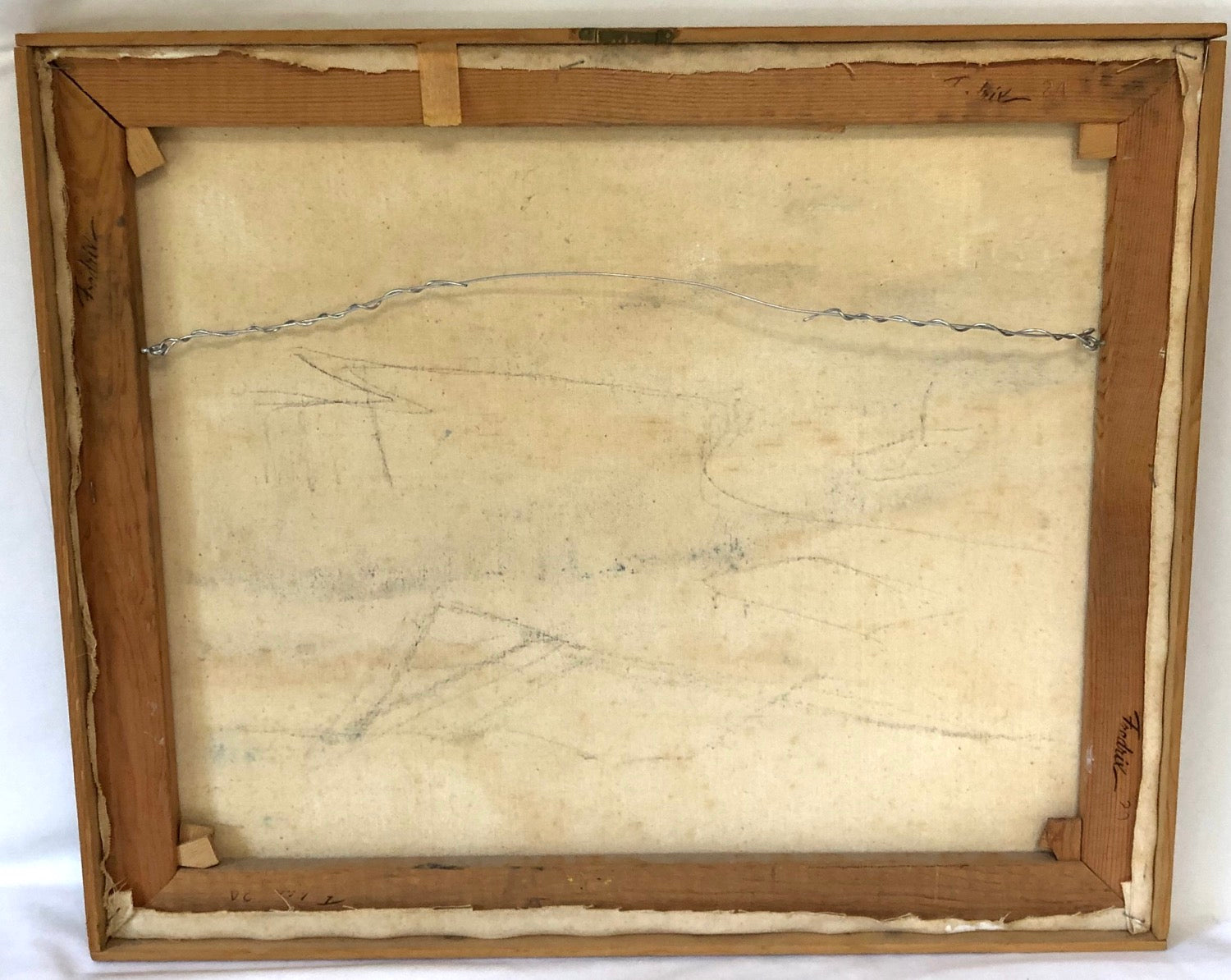 Abstract Oil on Canvas - Signed  image 3