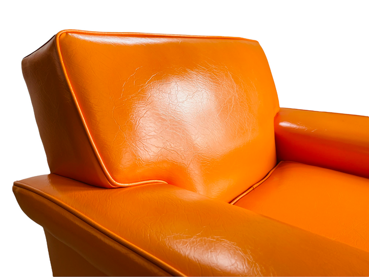 Retro 1970’s Orange Sofa & Club Chairs Set image 5