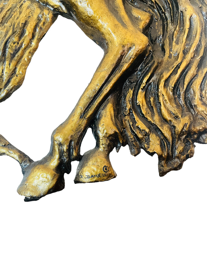 Z. Daniell's Mid-Century Majesty - 41" Gold Leaf Horse Sculpture image 8