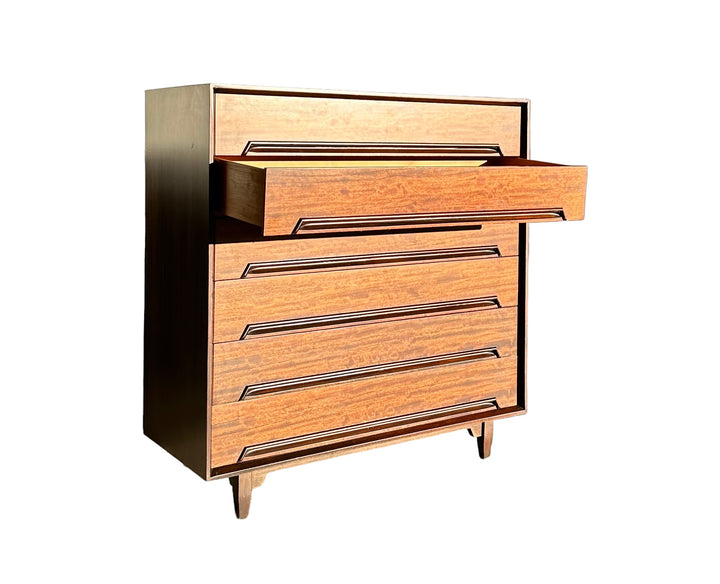 Mid Century Modern Walnut Dresser by Drexel Furniture  image 2