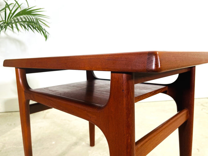 Mid-Century Danish Modern Teak Side Table by NIELS BACH 1960s image 7