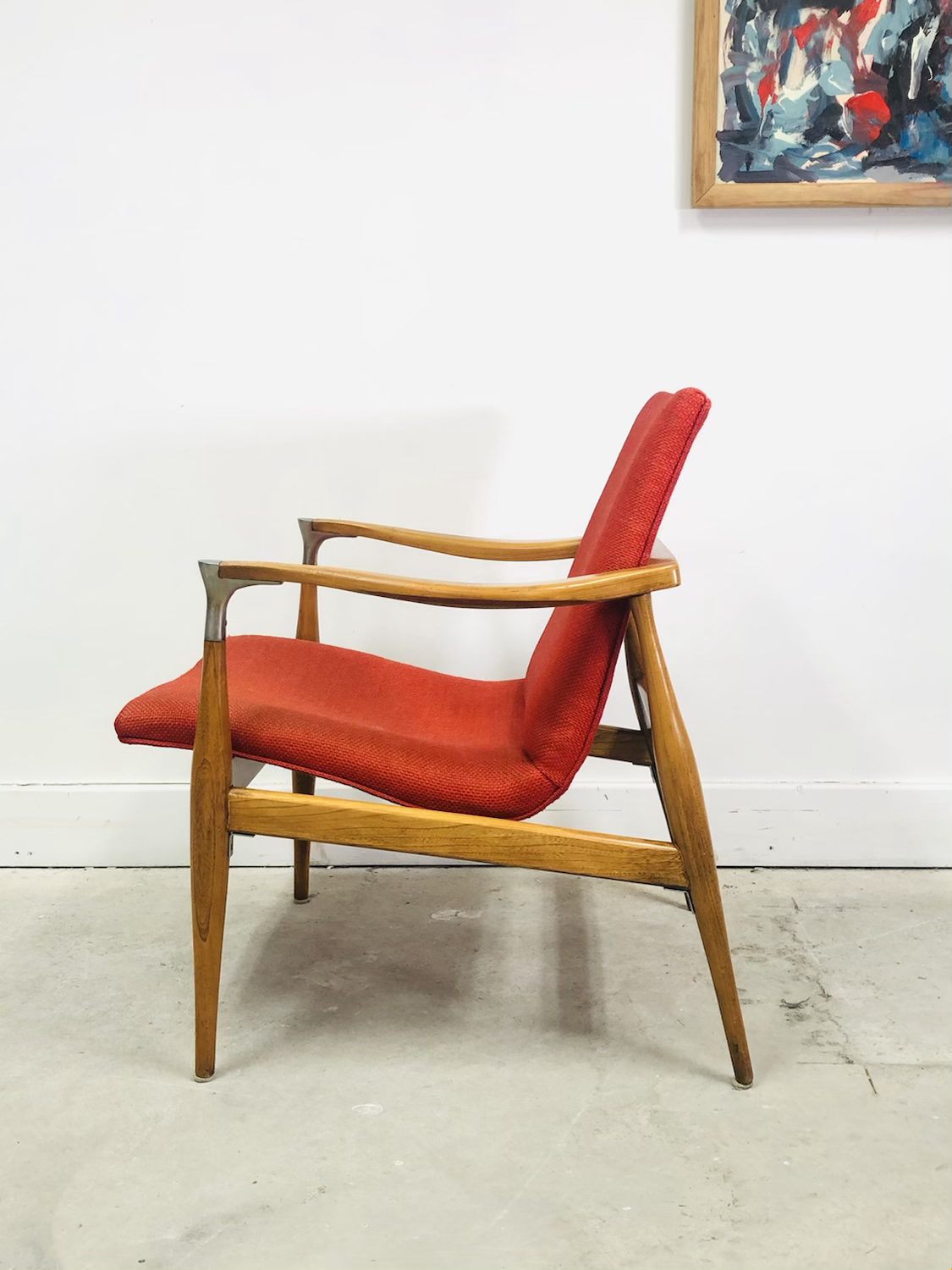 Mid-Century Modern Accent Chair In Style of Kofod-Larsen image 5