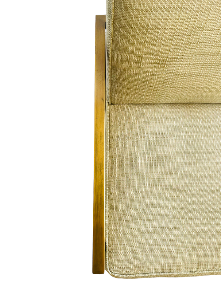Mid Century Modern Brass Frame Armchair image 10