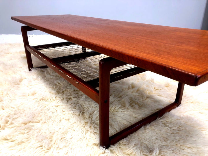 Mid-Century Danish Modern Teak Coffee Table By Arne Hovmand-Olsen For Mogens image 3